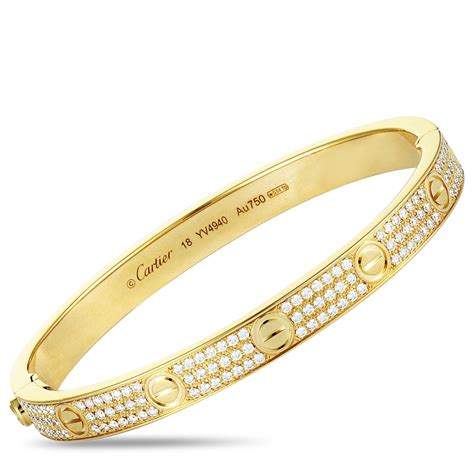 cartier 18k gold bracelet price|cartier bracelet diamond price.